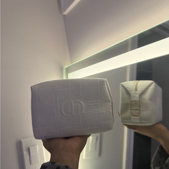 Dior White Trousse Pouch Box with Black Logo - Picture 2 of 4